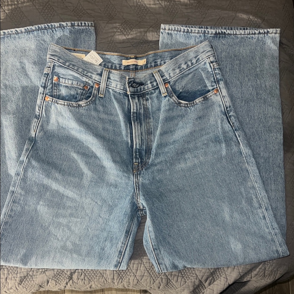 Levi's Light Blue Wide Leg Pants